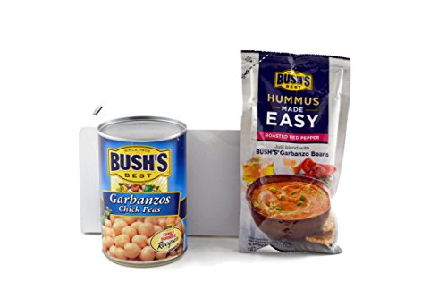 Bushs Best Hummus Made Easy Kit with Garbanzo Beans Included - Roasted Red Pepper