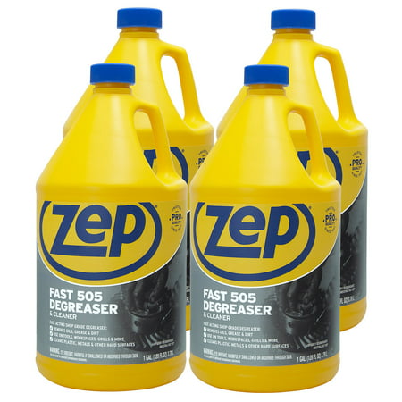 Zep Fast 505 Degreaser & Cleaner - 128 Oz. (Case of 4) ZU505128 - Removes Oils  Grease & Dirt on Tools  Grills  Decks  & Plastic