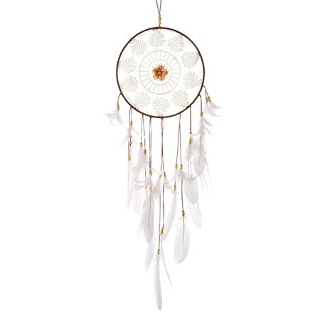 W#4081，Vintage Woven Dreamcatcher Bedroom Pendant Feather Creative Wind Chimes，O#4081 UC7