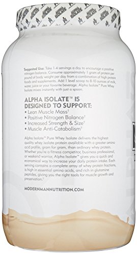 Alpha Isolate - Highest Quality Best Tasting Whey Protein Isolate for Lean Muscle Building, Ultra Filtered to Remove Fats & Lactose, Post Workout thumbnail