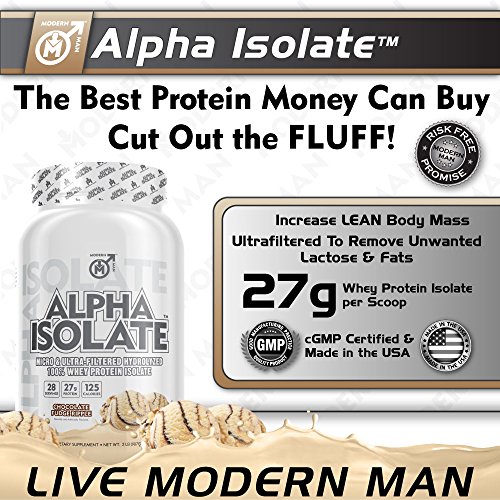Alpha Isolate - Highest Quality Best Tasting Whey Protein Isolate for Lean Muscle Building, Ultra Filtered to Remove Fats & Lactose, Post Workout thumbnail