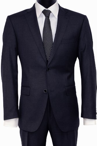 ROY ROBSON Suit, Italian GUABELLO Super 150 Navy in 46S thumbnail