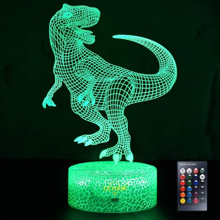 BLUUXIN Night Light for Kids Baseball 3D Night Light Porpoise Illusion Lamp with Remote Control 16 Color Changing Xmas Halloween Birthday Gift for Chi