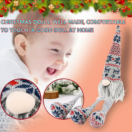 Christmas Creative Knitted Printing Gray Forest Old Man Pendant Christmas Doll USLJ9-9764 2022 Clearance Room Decor Christmas Creative Knitted