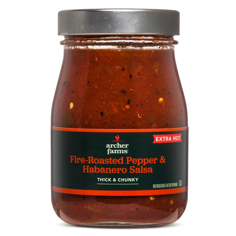 Fire-Roasted Pepper & Habanero Salsa Extra Hot 16oz - Archer Farms Image