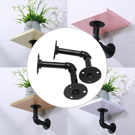 DDgui New Upgraded 2PCS Wall Shelf Water Pipe Wall Shelf Shelf Bracket Flower Shelf Book Shelf DIY DDgui LEE220922-4722