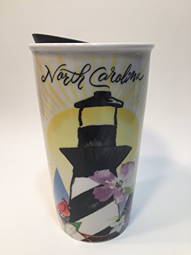 Starbucks North Carolina Limited Edition Ceramic Travel Tumbler Double Wall 12 Oz