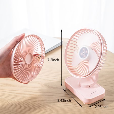 FengLS New Desktop Fan Refresh Small Desktop USB Charging Fan Office Students Pink 09-Kitchen-12A#7681 Home Kitchen MYFNew Desktop Fan
