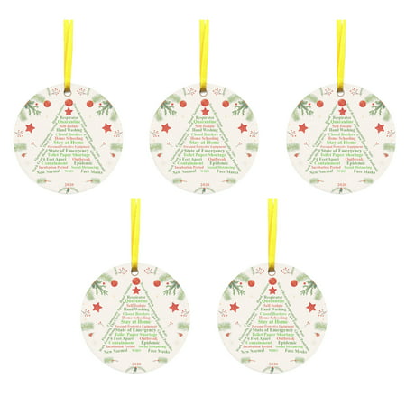 DDgui New Christmas Popular Cartoon Printing Pendant PVC Material 5PC DDgui WAA220920-5588