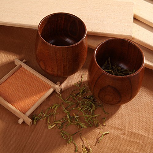 Primitive Handmade Natural Spruce Wood Wooden Cup Mug Breakfast Beer Milk Coffee Cup thumbnail
