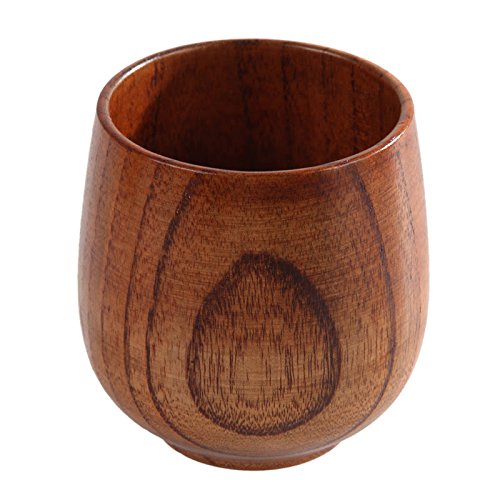 Primitive Handmade Natural Spruce Wood Wooden Cup Mug Breakfast Beer Milk Coffee Cup thumbnail