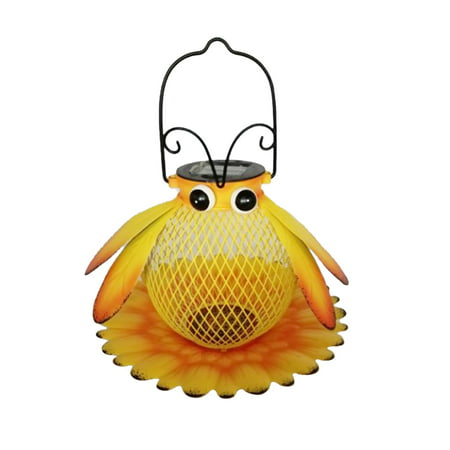 Yrtoes Hangable Bee Beetle LED Solar Garden Light Outdoor Decorative Light Decor Black Friday Deals 9303