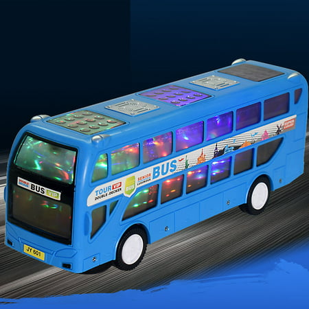 Usupdd Electric Car Bus Toy Universal Car with Sound and Light for Children WLL220810-6678