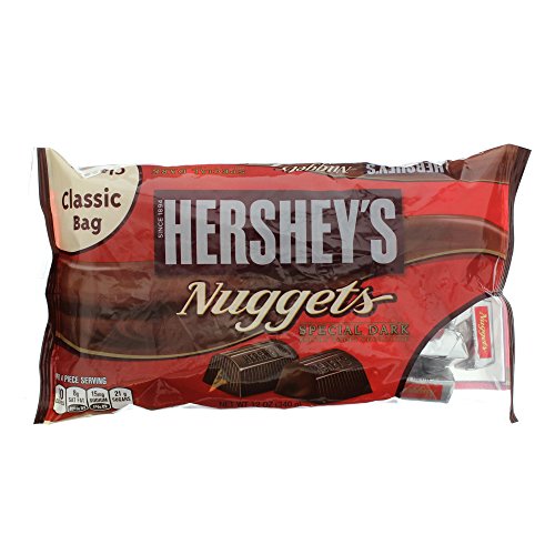 Hershey's Nuggets Special Dark Chocolate 12 OZ (Pack of 6) + (6 Pack of M&M Milk Chocolate 1.69oz)