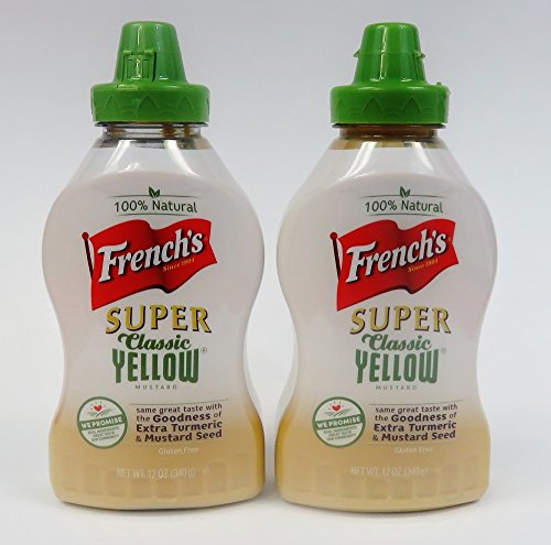 French's Mustard 100% Natural Super Classic Yellow - Pack of 2