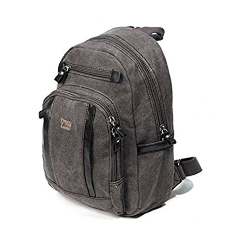 NEW Troop LONDON TRP-0255 Mini Size Backpack Unisex Premium Canvas Bag Black