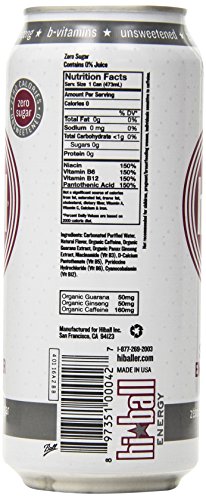 Hiball Energy Sparkling Water, Wild Berry, 16 Ounce (Pack of 12) thumbnail