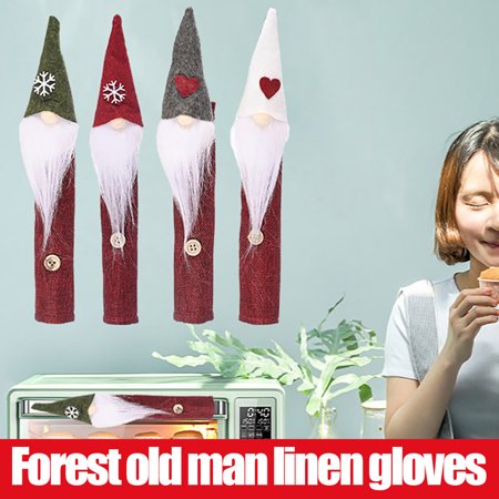 DDgui New Christmas Snow Forest Elderly Gloves Refrigerator Gloves Microwave Protective DDgui WAA220920-6229