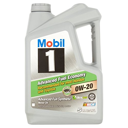 Mobil 1 0W-20 Advanced Fuel Economy Full Synthetic Motor Oil, 5 Qt. 2 Pack