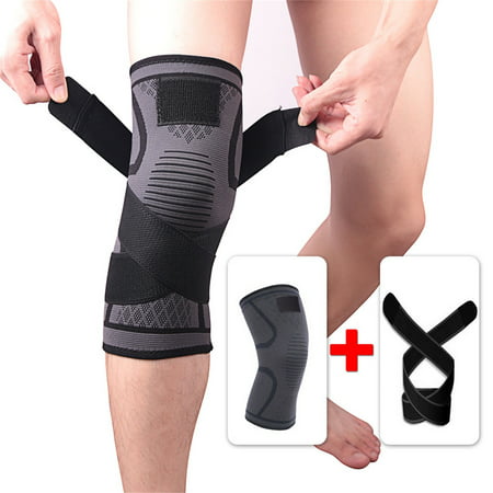 Usupdd 3D Nylon Knee Brace Pad Support Protects Compression Fit Running Jogging Sport Usupdd WEE220811-8367