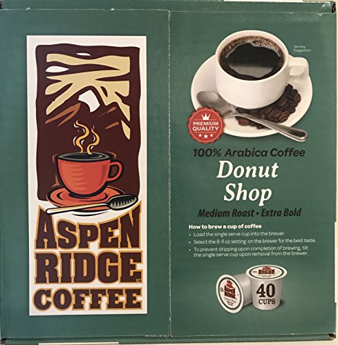 Aspen Ridge Coffee 100% Arabica Coffee Donut Shop Medium Roast Extra Bold