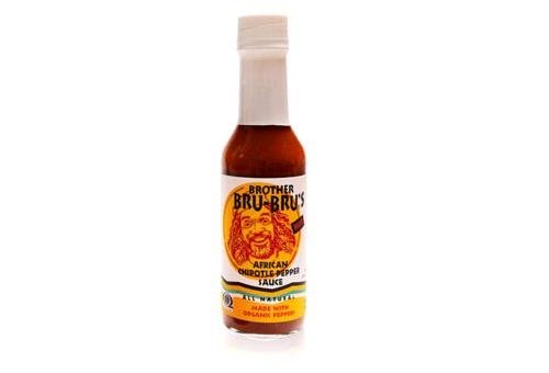 RetailSource B206x1 Bear Brother Bru-Bru's African Chipotle Pepper Sauce Hot - Organic, 5 Oz., 3.04