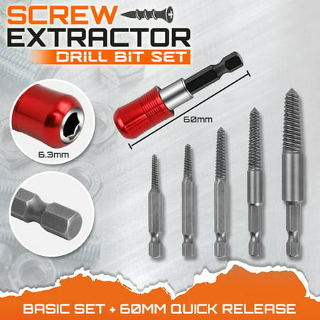 DDgui New Fashion Damaged Screw Extractor Kit and Stripped Screw Extractor Set with Magnetic Extension Bit DDgui LAA220927-9546