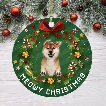 Christmas Funny Decoration Christmas Dog Pattern Pendant Christmas Tree Ornaments 08HWC15A#14838 2022 the Hot Christmas Funny Decoration