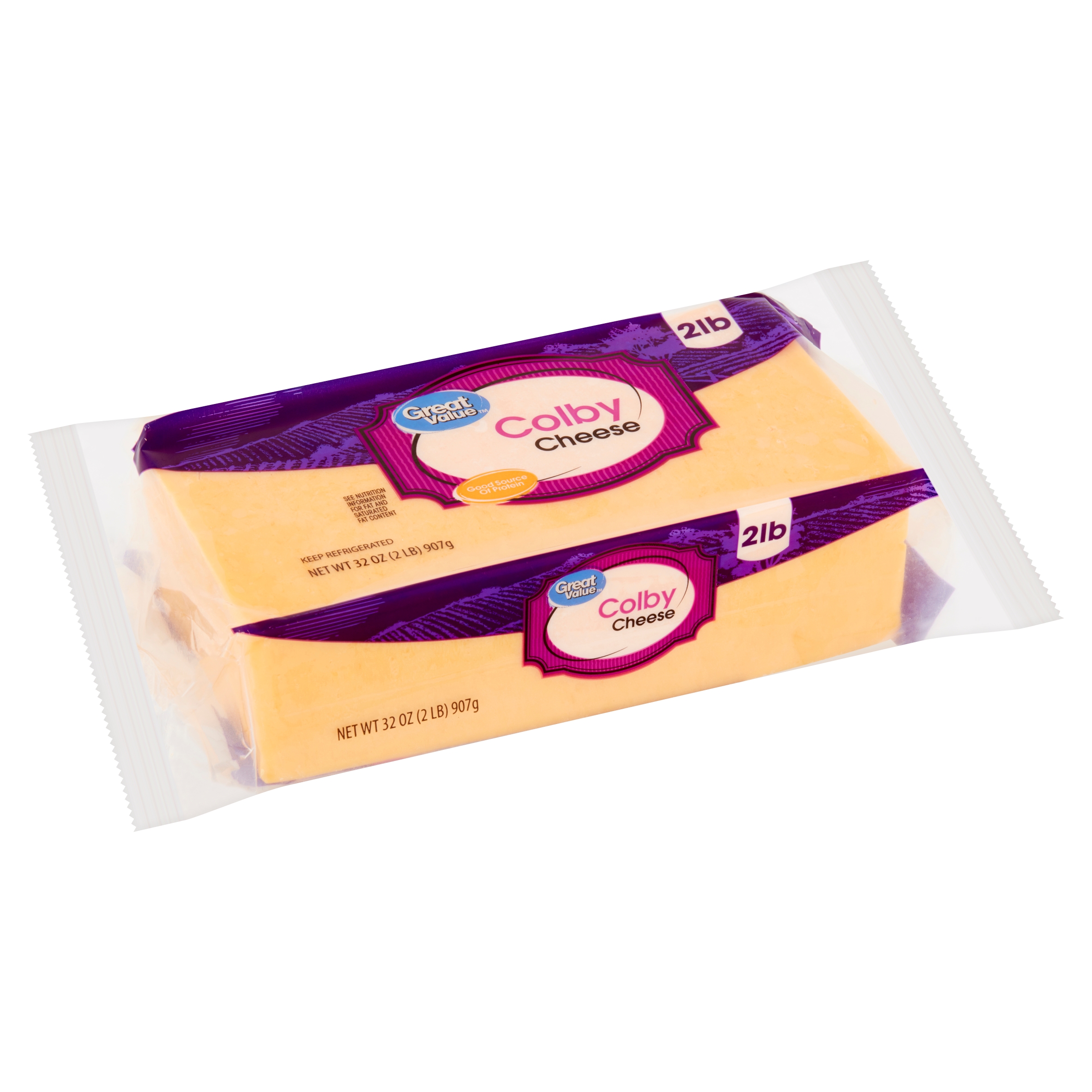 Great Value Colby Cheese, 32 Oz Image
