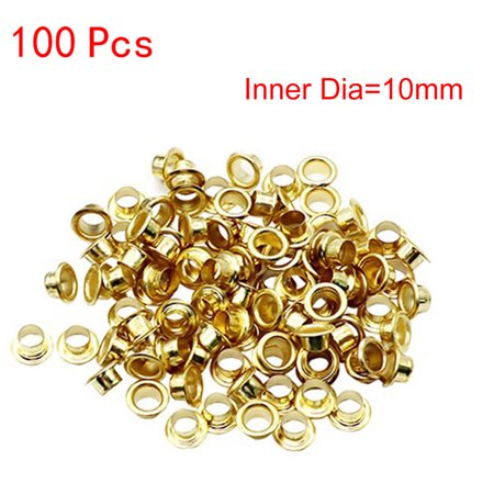 100Pcs 10MM Titanium Eyelets Washer Leather DIY Shoes Cloth Craft Repair Grommet - 2022 New 100Pcs 10MM Titanium 812EE-#9021