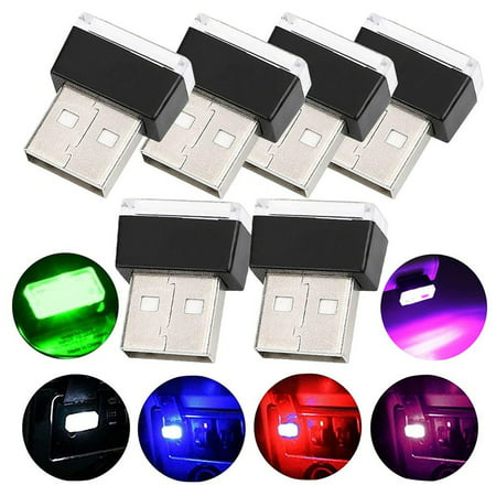 Home Lighting General M Otors Mini USB LED Wireless Car Interior Light Neon - 2022 New Home Lighting General 8ww12-#6974