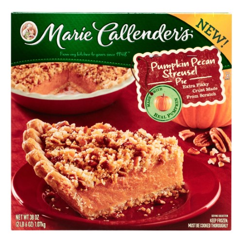 Marie Callender's Frozen Pie Dessert, Pumpkin Pecan Streusel, 38 Ounce