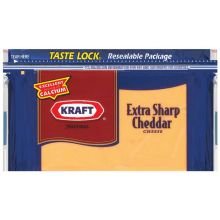 Kraft Natural Extra Sharp Colored Cheddar Chunk Cheese, 8 Ounce -- 12 per Case. thumbnail