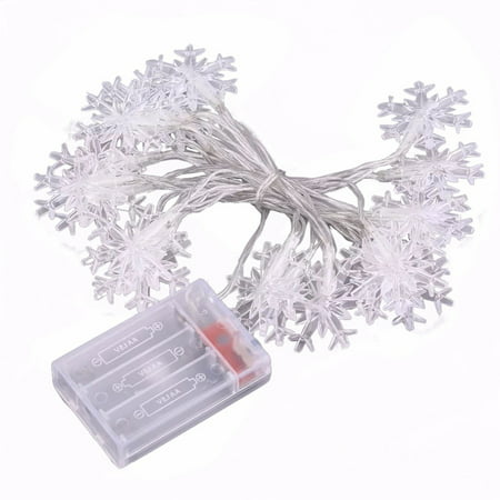Zpjjj4#4081 4.5M 30Led Christmas Snowflake String Lights Decorations Winter Fairyland Decor P#4081 GL9