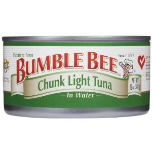 Bumble Bee Tuna Fish Chunk Light in Water 4 Pack 5 Oz Cans