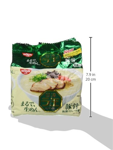 Nissin - Raoh, Japanese Instant Ramen Noodles, Pork Bone Soup, 14.8oz (for 5 Servings)[Japan Import]