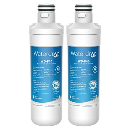 Waterdrop LT1000PC ADQ747935 MDJ64844601 Refrigerator Water Filter  Replacement for LG LT1000P   ADQ74793501  ADQ74793502  Kenmore 46-9980  9980  LFXC