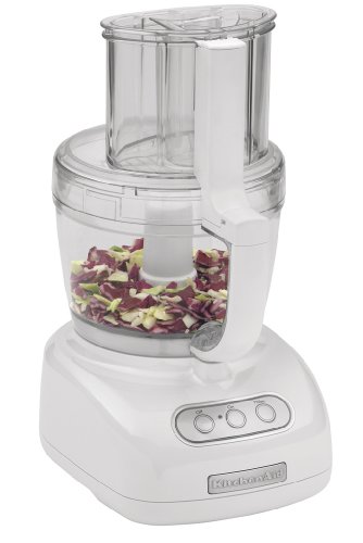 KitchenAid KFPW760WH 700-Watt 12-Cup Food Processor, White thumbnail