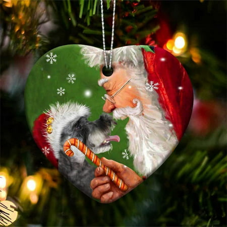 Usupdd Xmas Christmas Tree Ornaments Pendant DIY Snowman and Dog Pendant Usupdd WLL220812-2289