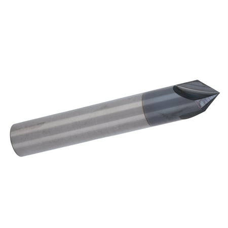 Milling Cutter Bit  Chamfer End Mill Simple to Operate Tungsten Steel Milling Cutter Bit for Industrial Supplies D6 X 90? X 50L