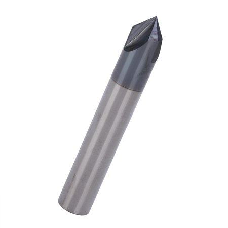 Milling Cutter Bit  Chamfer End Mill Simple to Operate Tungsten Steel Milling Cutter Bit for Industrial Supplies D4 X 90? X 50L