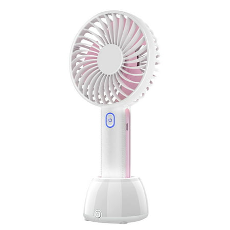 Usupdd New USB Mini Fan  Handheld Portable Charging Fan  Silent Three-speed with LED Night Usupdd WDD220817-6974