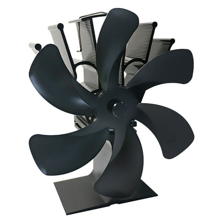 DDgui New Fashion Stove Fan Wood Stove Fan Fireplace Fan Heat-powered Fan with 6 Blades DDgui LAA220927-4397