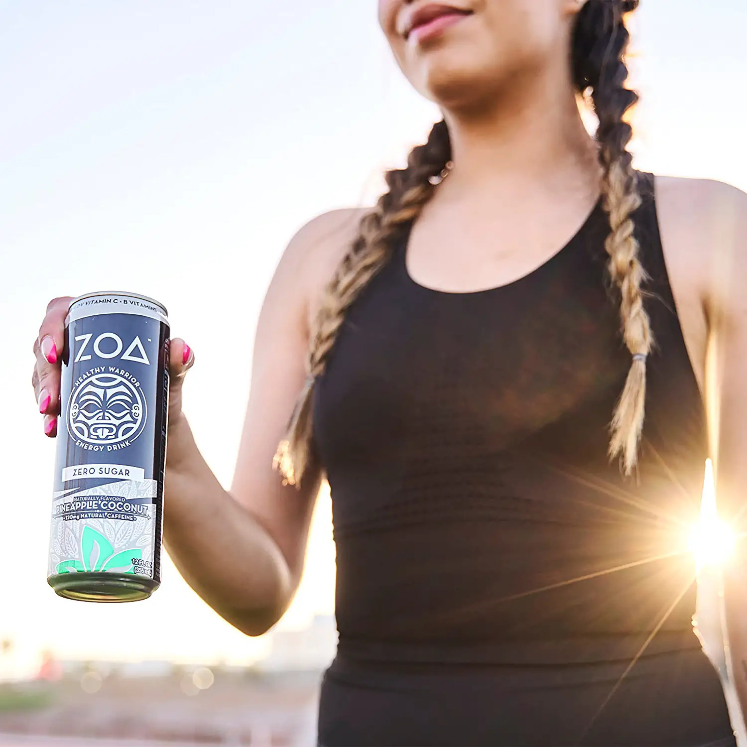 Zoa Pineapple Coconut Zero Sugar Soda  12 Fl Oz Aluminum Can  0.0% ABV thumbnail