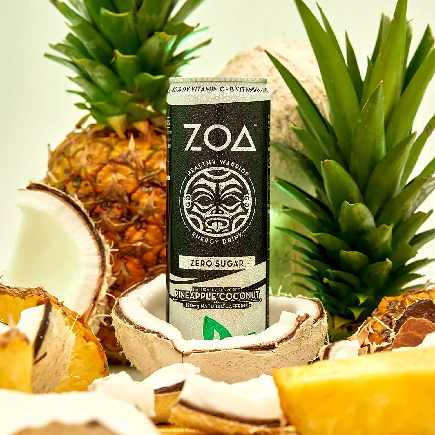 Zoa Pineapple Coconut Zero Sugar Soda  12 Fl Oz Aluminum Can  0.0% ABV thumbnail