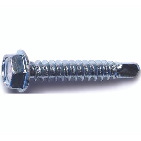 Midwest Fastener 10277 Hex Head Washer Self Drilling Screws #8 by 1 Inch Zinc Plated Steel 80 Pack