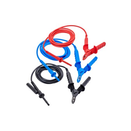 AEMC 2151.32 Test Leads with Hippo Clips for the 5050/5060/5070 & 6505, Set of 3, Colour Coded, 25ft