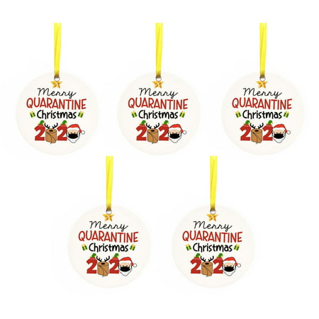 Christmas Popular Cartoon Printing Pendant PVC Material 5PC - 2022 New Toys Christmas Popular Cartoon A812#8532