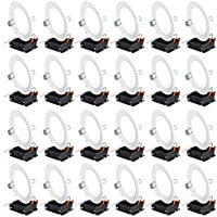 Sunco Lighting 24 Pack 6 Inch Ultra Thin LED Recessed Ceiling Lights Slim  6000K Daylight Deluxe  Dimmable 14W=100W  850 LM  Smooth Trim Damp Rated  C