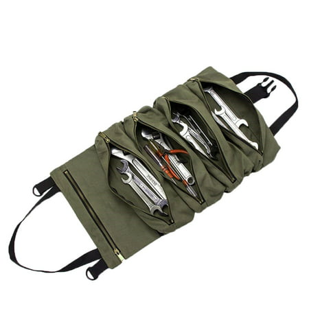 MIANHT Car Seat Back Hardware Storage Tool Canvas Roll Plier Screwdriver Spanner Bag - 2022 Car Seat Back P-#2292